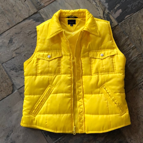 tommy hilfiger yellow puffer